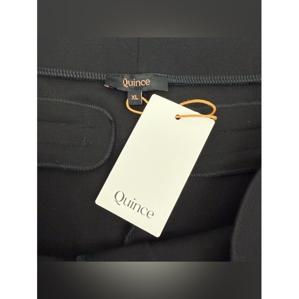 NWT⛱️Quince - Black Wide Leg Ponte Pants - XL - Picture 4 of 11
